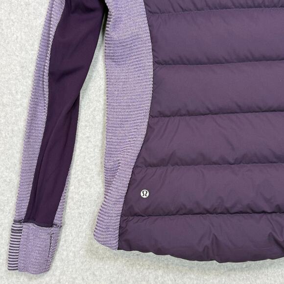 Lululemon Fluff Off Pullover 800 Fill Goose Down Jacket Size 6 Puffer Hoodie - Picture 4 of 16